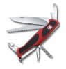Scyzoryk Victorinox Delemont RangerGrip 55 - Blokowane ostrze, korkociąg, otwieracz do puszek, nóż składany do kempingu i survivalu - 130 mm - Victorinox